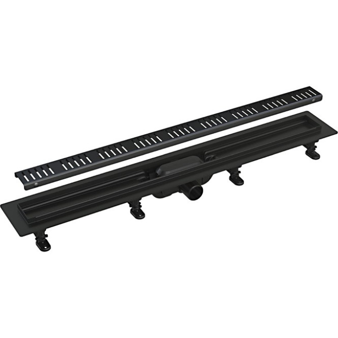 Душевой трап GAPPO G85007-56, 70*500 мм, черный